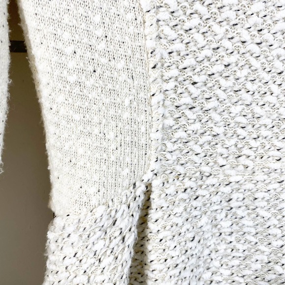 Anthropologie Cream Looped Tweed Peplum Blazer - Picture 8 of 9